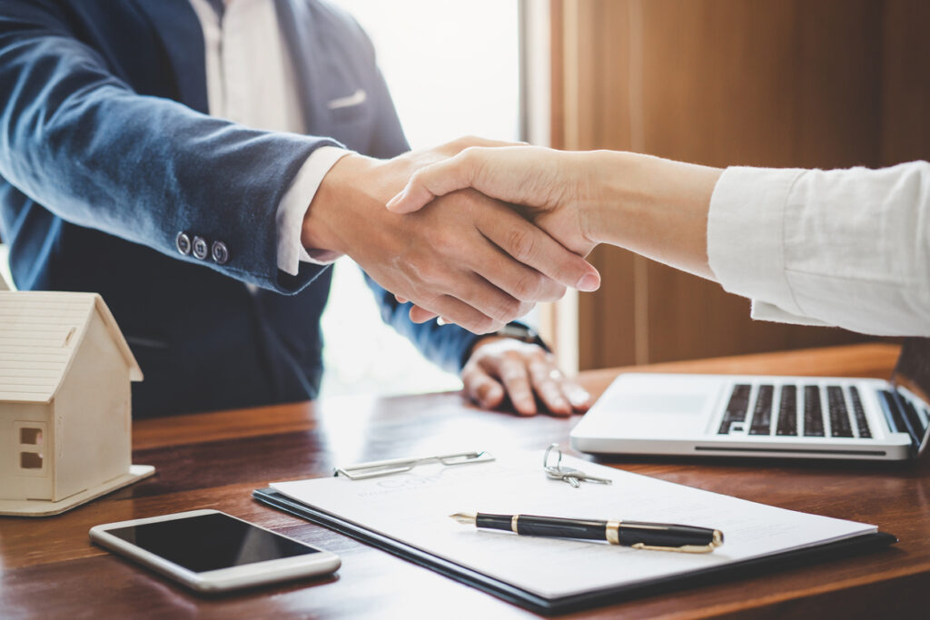 handshake and successful deal.